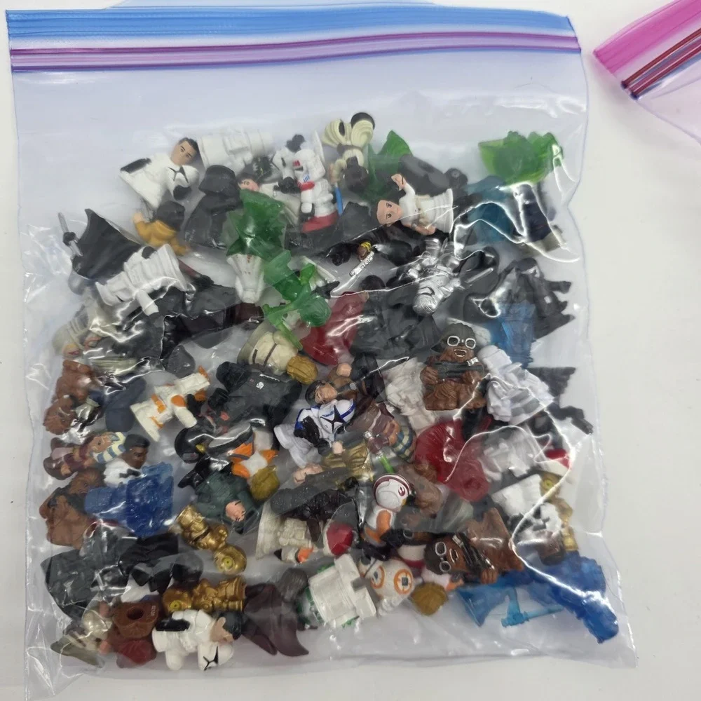 STAR WARS FIGHTER PODS Micro Mini figures Hasbro Micro Force Squinkies Large Lot